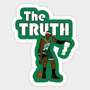 Paul Pierce 'The Truth/The Poop' - NBA Funny Boston Celtics Sticker